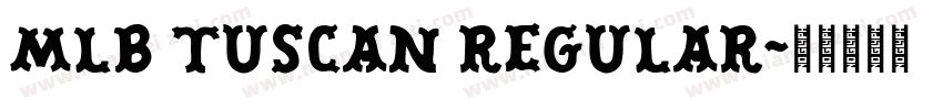 MLB Tuscan Regular字体转换